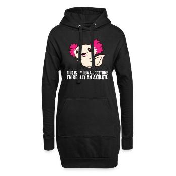 This Is My Human Costume I'm Really An Axolotl - Hoodie-Kleid - Schwarz - Vorne