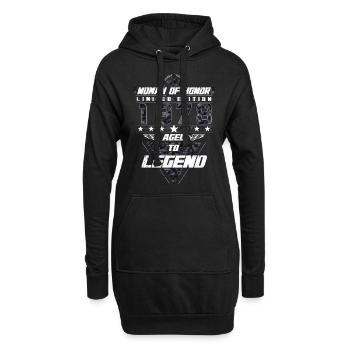 Woman of Honor Birthday 1978 Camouflage Gift - Hoodie Dress - black - Front