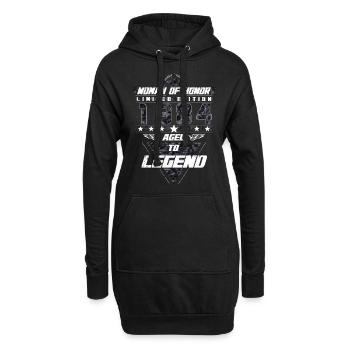 Woman of Honor Birthday 1984 Camouflage Gift - Hoodie Dress - black - Front