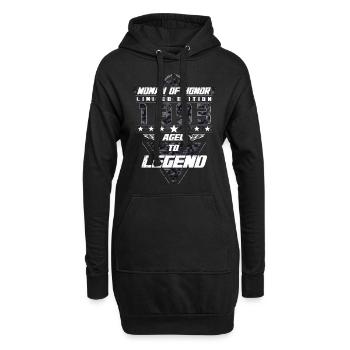 Woman of Honor Birthday 1993 Camouflage Gift - Hoodie Dress - black - Front