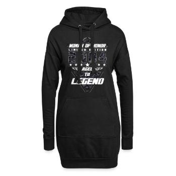 Woman of Honor Birthday 2004 Camouflage Gift - Hoodie Dress - black - Front