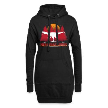 Herrerasaurus Dinosaur - Hoodie-Kleid - Schwarz - Vorne