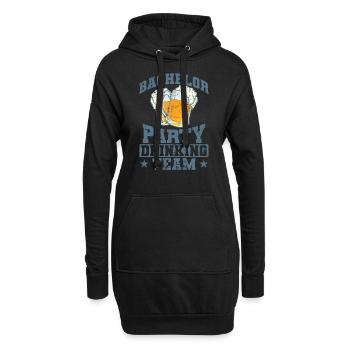 Bachelor Party Drinking Team Freunde - Hoodie-Kleid - Schwarz - Vorne