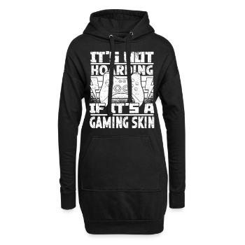 Gamer Gamer Gaming Console Jeux vidéo - Sweat-shirt à capuche long Femme - noir - Devant