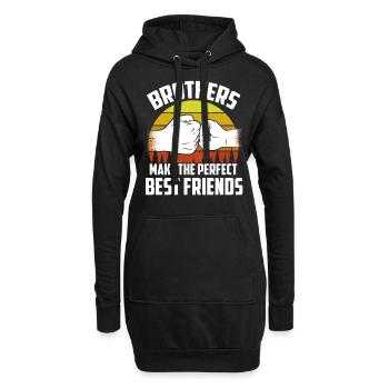 Les frères sont le meilleur ami parfait - Sweat-shirt à capuche long Femme - noir - Devant