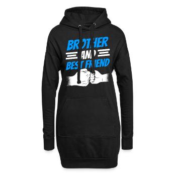 Bruder Und Bester Freund Team Brüder Freundschaft - Hoodie-Kleid - Schwarz - Vorne