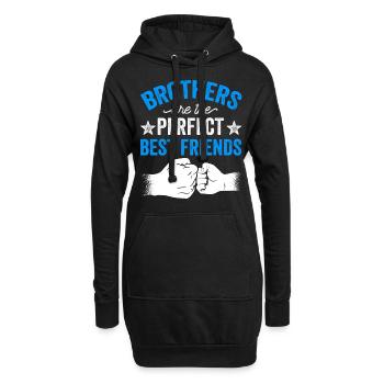 Brüder Sind Die Perfekten Besten Freunde Freund - Hoodie-Kleid - Schwarz - Vorne