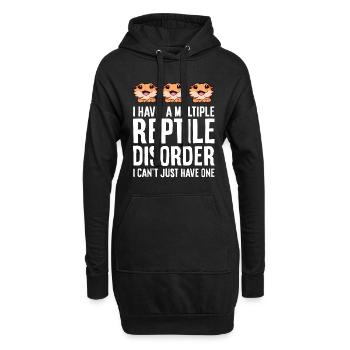 J’ai plusieurs maladies de reptiles, je peux - Sweat-shirt à capuche long Femme - noir - Devant