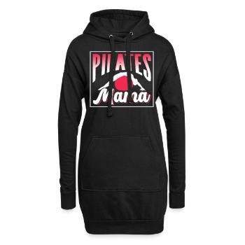 Pilates Maman Amant MamanMa Mère - Sweat-shirt à capuche long Femme - noir - Devant