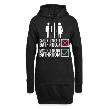 Englischlehrerin Englischlehrer Schule - Hoodie-Kleid - Schwarz - Vorne