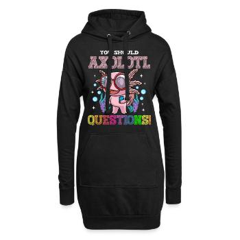 Lehrerin Lehrer Lustig - Hoodie-Kleid - Schwarz - Vorne