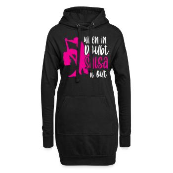 When In Doubt Salsa It Out Danseurs de danse - Sweat-shirt à capuche long Femme - noir - Devant