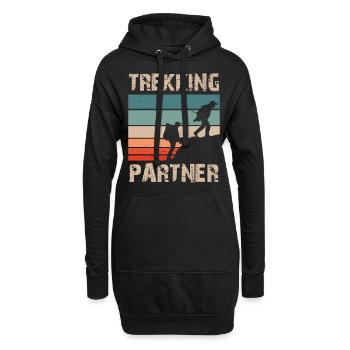 Trekking Partenaire Randonneurs Randonneurs Randonnée - Sweat-shirt à capuche long Femme - noir - Devant