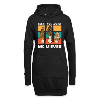 Mère cueilleuse de champignons Meilleure mère mycologue de tous - Sweat-shirt à capuche long Femme - noir - Devant