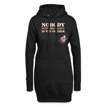 Gravy In The Corner Thanksgiving Gift - Hoodie Dress - black - Front