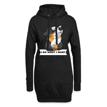 Bouvier Bernois, chien de montagne bernois têtu - Sweat-shirt à capuche long Femme - noir - Devant
