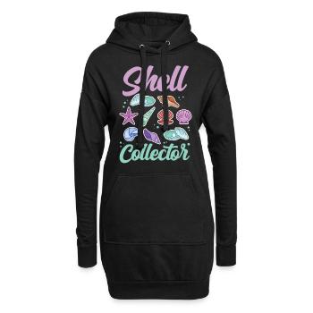 Collecteurs de coquillages Les collecteurs de moules ramassent les moules - Sweat-shirt à capuche long Femme - noir - Devant