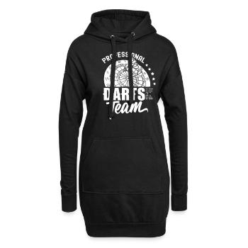 Professionelles Darts Team Dartverein Dart - Hoodie-Kleid - Schwarz - Vorne