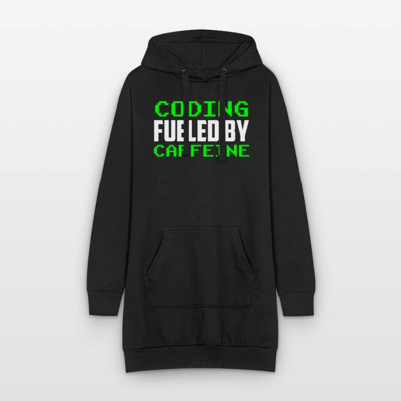 Programmieren Angetrieben Durch Koffein Code Hoodie-Kleid