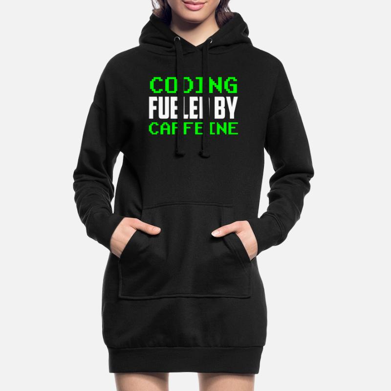 Programmieren Angetrieben Durch Koffein Code Hoodie-Kleid
