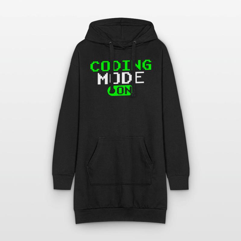 Programmiermodus Ein Coding Programmierer Coder Hoodie-Kleid