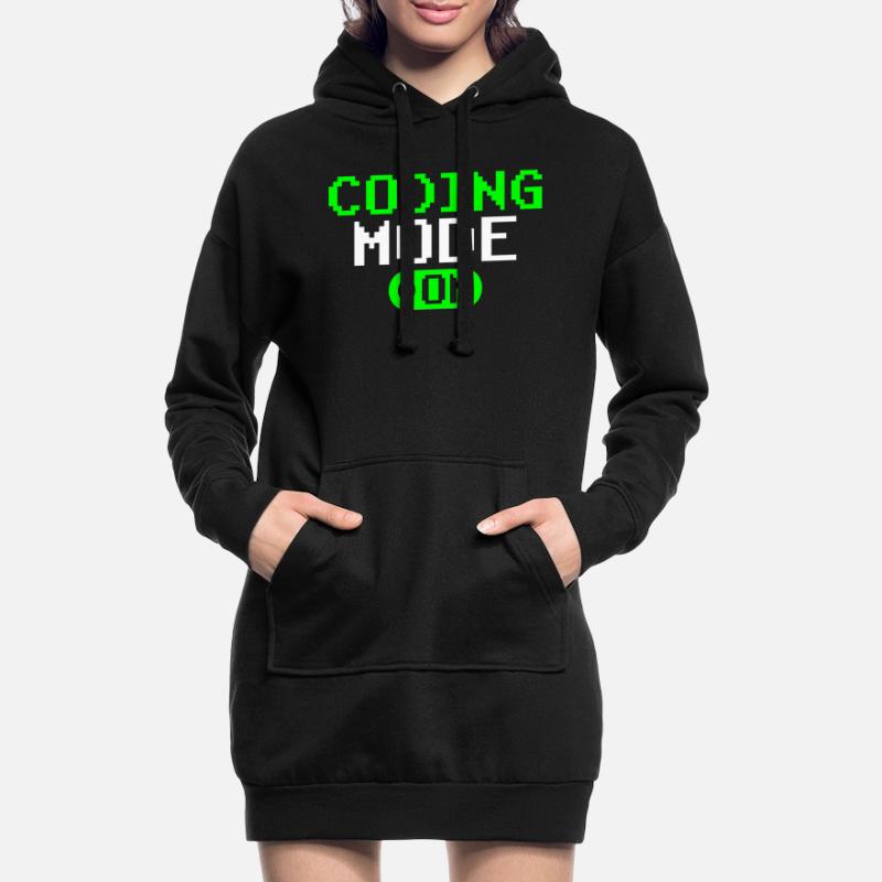 Programmiermodus Ein Coding Programmierer Coder Hoodie-Kleid