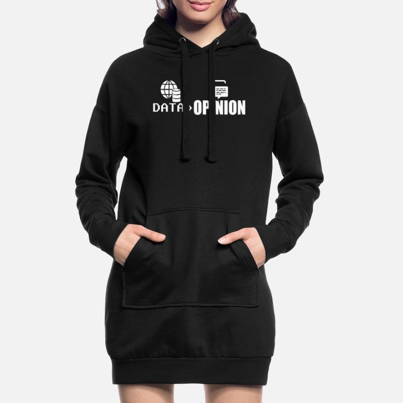 Data > Opinion Coder Programmierer Coding Code Hoodie-Kleid