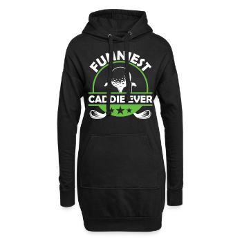Der Lustigste Caddie Aller Zeiten Golfen Golf - Hoodie-Kleid - Schwarz - Vorne