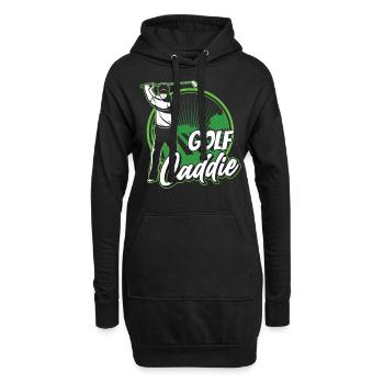 Golf Caddie Beruf Golfer Golfen - Hoodie-Kleid - Schwarz - Vorne