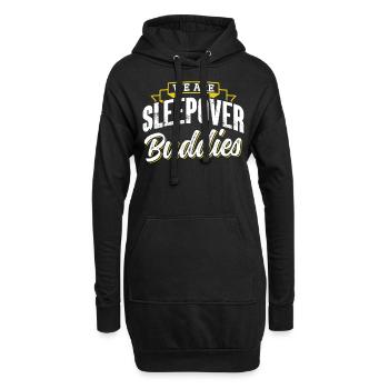 Wir Sind Übernachtungs Kumpel Übernachten Party - Hoodie-Kleid - Schwarz - Vorne