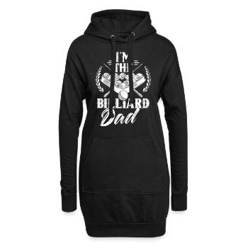 Ich Bin Der Billard Vater Spieler Pool Billiard - Hoodie-Kleid - Schwarz - Vorne
