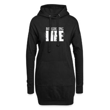 Bouldering Life Hobby Klettern Sport - Hoodie-Kleid - Schwarz - Vorne