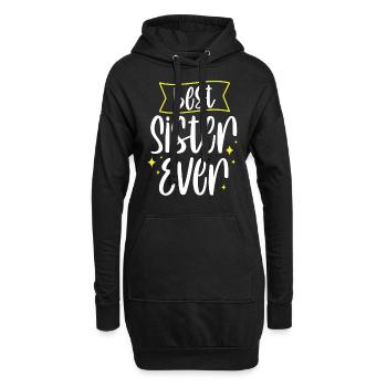 Meilleure sœur de tous les temps Sœurs amies - Sweat-shirt à capuche long Femme - noir - Devant