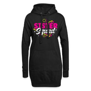 Schwestern Team Freund Schwester Freundschaft - Hoodie-Kleid - Schwarz - Vorne
