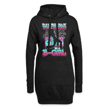 Breakdance BBoy Breakdancer Break Dance Hip Hop - Sweat-shirt à capuche long Femme - noir - Devant