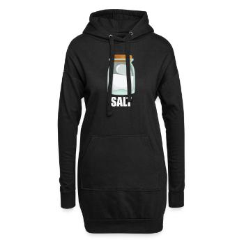 Salt Gewürz Geschmack Essen Kochen - Hoodie-Kleid - Schwarz - Vorne
