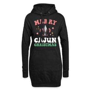 Frohe Cajun Weihnachten Süd-Louisiana Weihnachten Neu - Hoodie-Kleid - Schwarz - Vorne