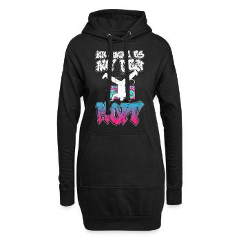 Ich Mache Es Auf Dem Kopf - Breakdance Breakdancer - Hoodie-Kleid - Schwarz - Vorne