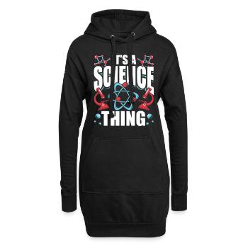 Est une chose scientifique scientifique - Sweat-shirt à capuche long Femme - noir - Devant