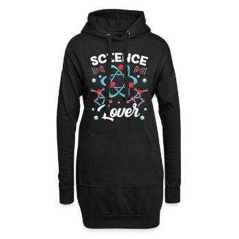 Amateurs de dictons scientifiques Équipe Science - Sweat-shirt à capuche long Femme - noir - Devant