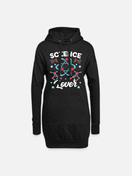 Liebhaber Der Wissenschaft Sprüche Team Science - Hoodie-Kleid - Schwarz