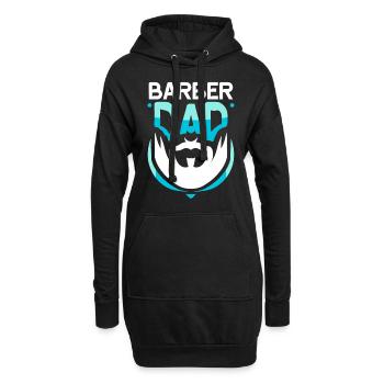 Barbier Papa Barbershop Profession Barbier Barbier - Sweat-shirt à capuche long Femme - noir - Devant