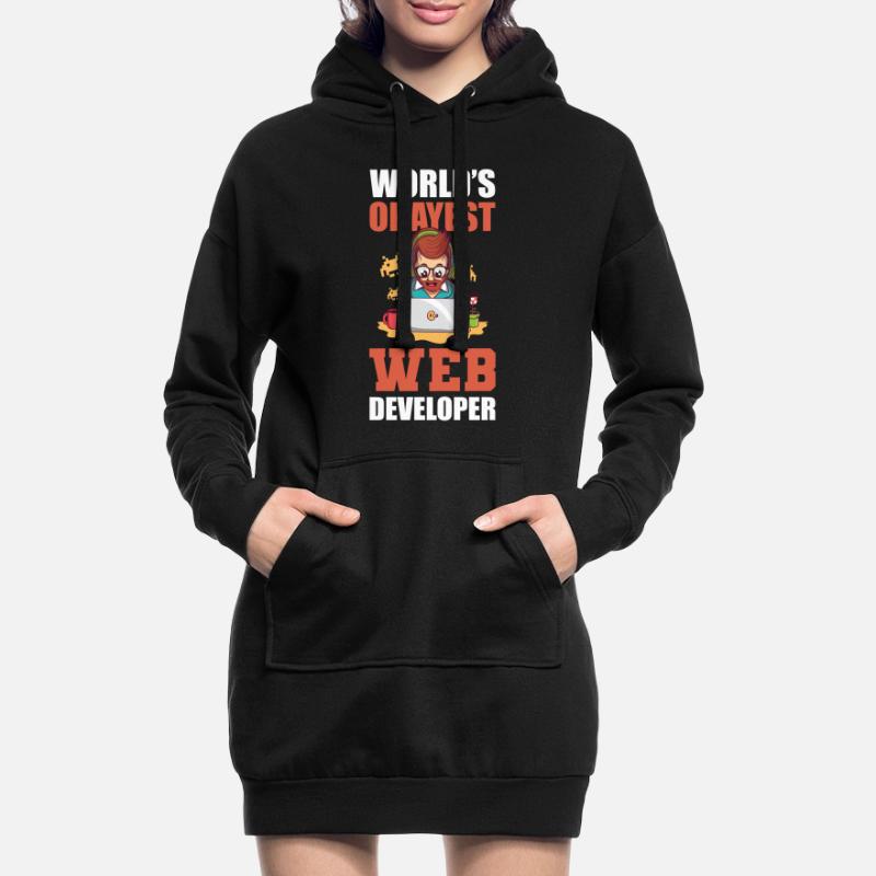 Worlds Okayest Web Developer Programmer Hoodie-Kleid