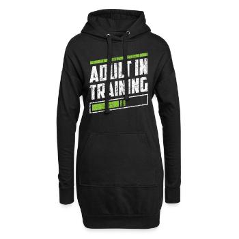 Erwachsener In Ausbildung Erwachsen Geburtstag - Hoodie-Kleid - Schwarz - Vorne