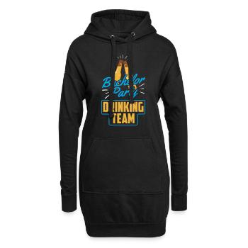 Junggesellenabschied Trinkteam Trinken Team Braut - Hoodie-Kleid - Schwarz - Vorne