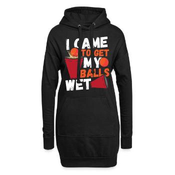 Beer Pong Beer Party Team Player Ping-Pong - Sweat-shirt à capuche long Femme - noir - Devant