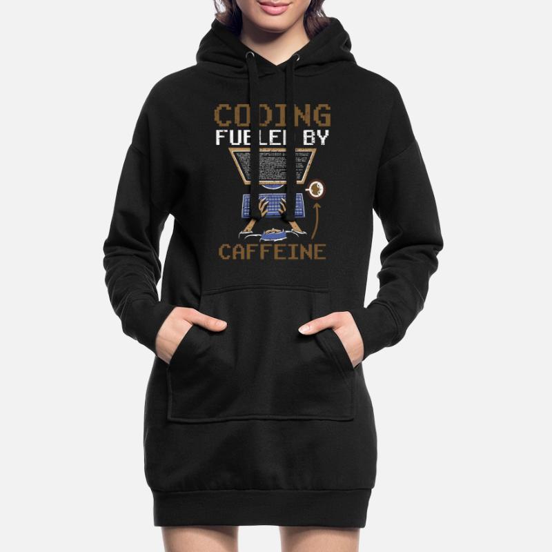 Programmieren Angetrieben Durch Koffein Coding Hoodie-Kleid