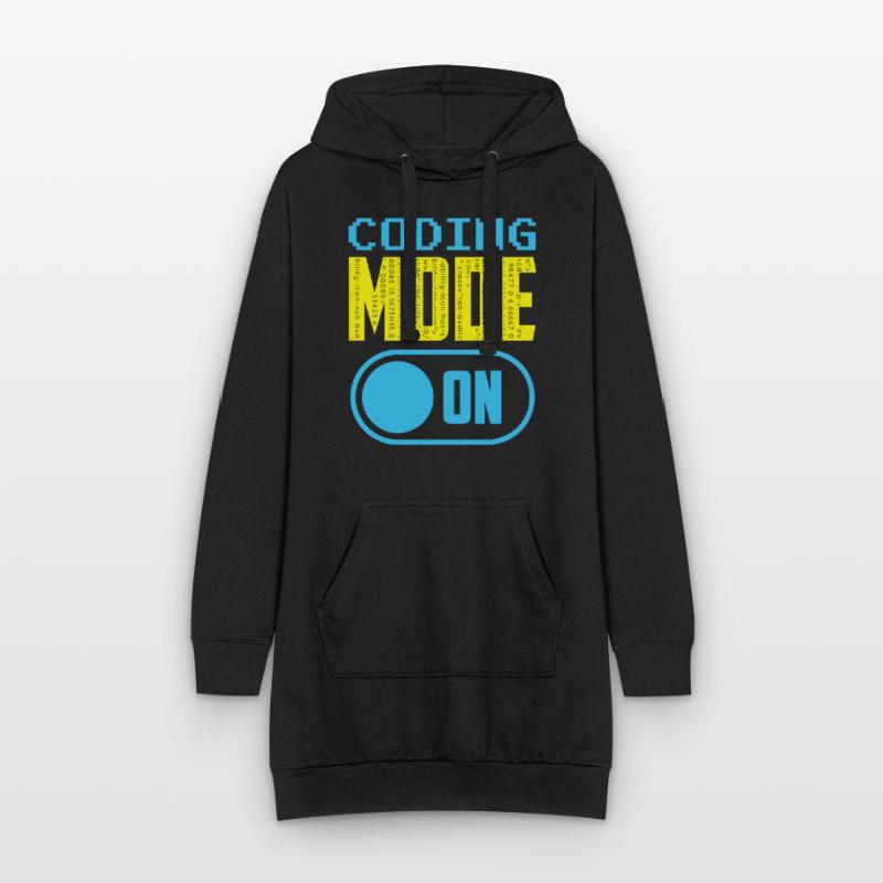 Programmiermodus Ein Coding Coder Programmierer Hoodie-Kleid