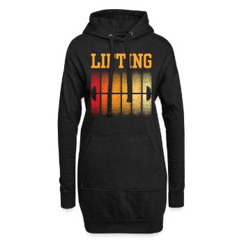 Lifting Workout Weightlifting Weightlifting Gym - Hoodie Dress - black - Front
