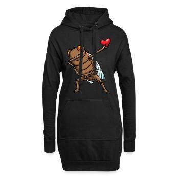 Dabbing Cigale Entomologie Entomologie des insectes Entomologiste - Sweat-shirt à capuche long Femme - noir - Devant